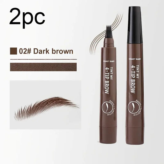 Dark Brown 2pcs Coast Youngsters Tint My 4-Tip Brow Pens