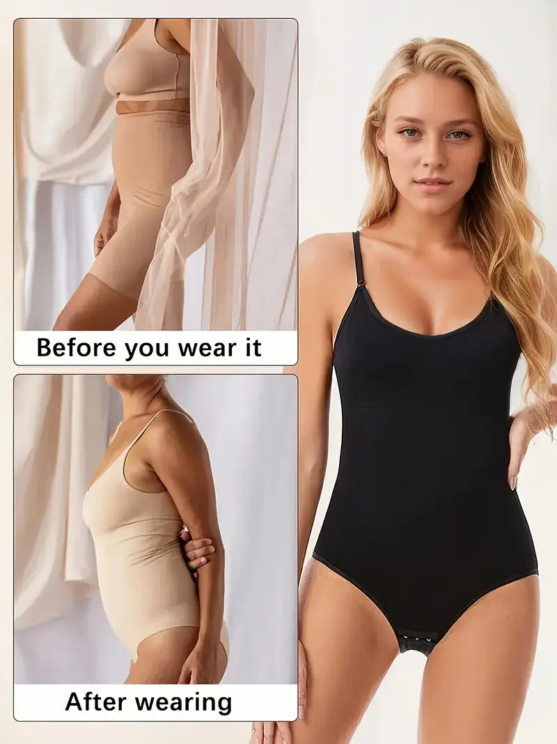 3pcs Seamless Shapewear Bodysuit - Black, Beige, Brown