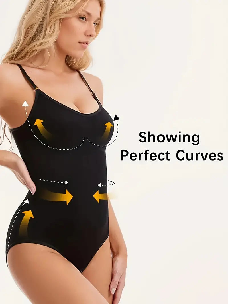 3pcs Seamless Shapewear Bodysuit - Black, Beige, Brown