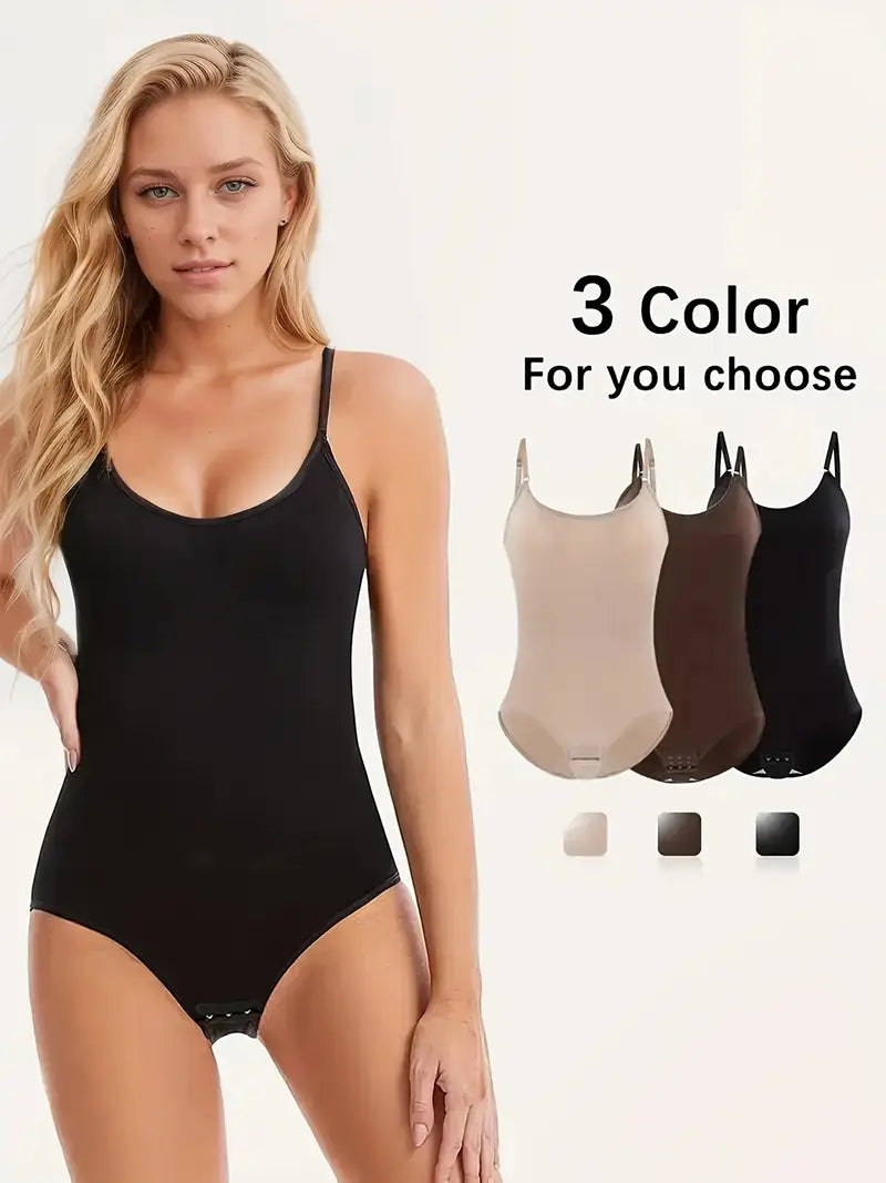 3pcs Seamless Shapewear Bodysuit - Black, Beige, Brown