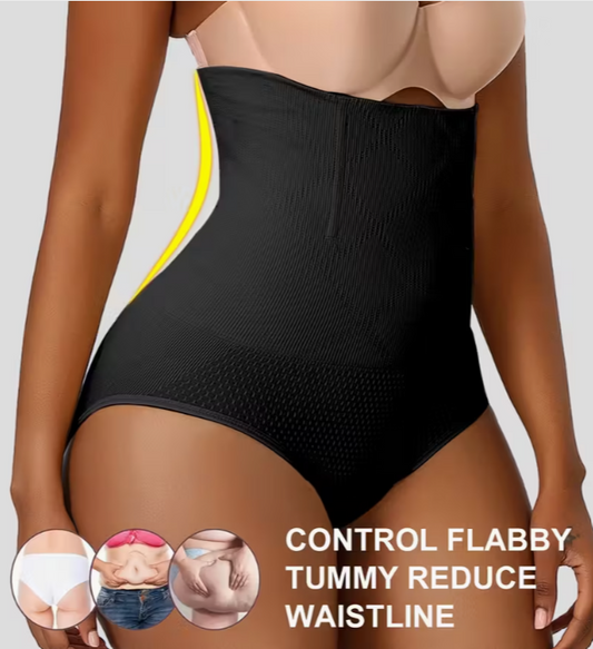 Black Women's High-Waisted Shaping Underwear