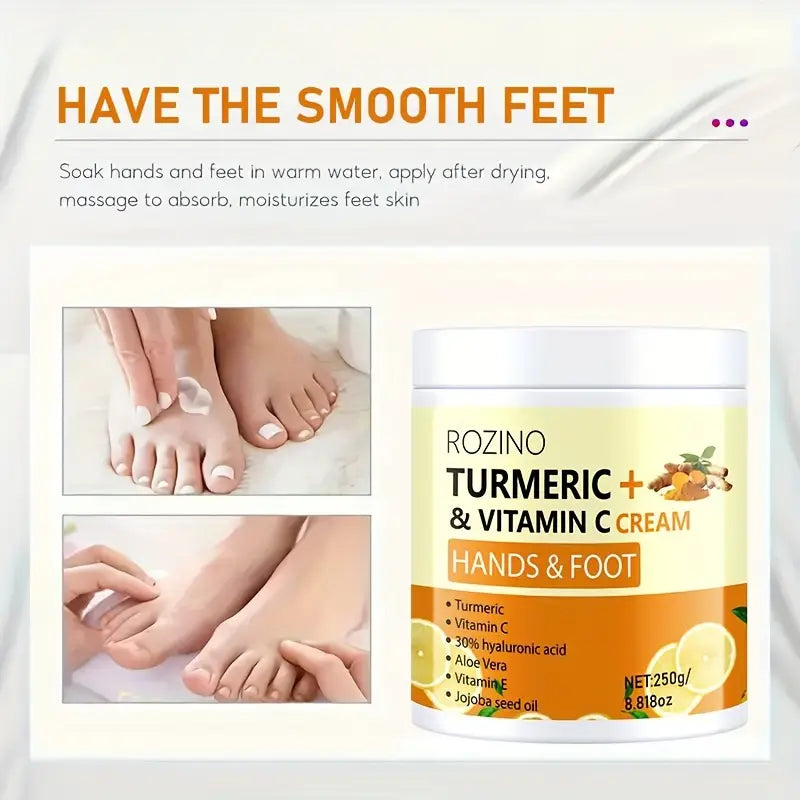 ROZINO Turmeric & Vitamin C Hand & Foot Cream